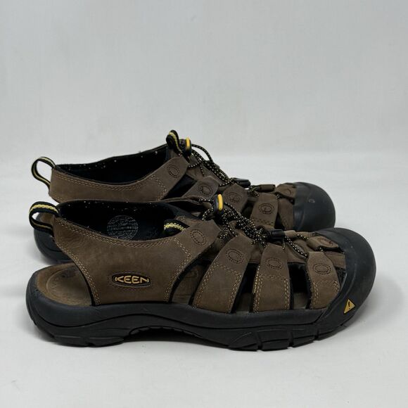 Keen Newport Sandals Mens 9.5 Brown Leather Hiking Waterproof Ankle Strap main image 15